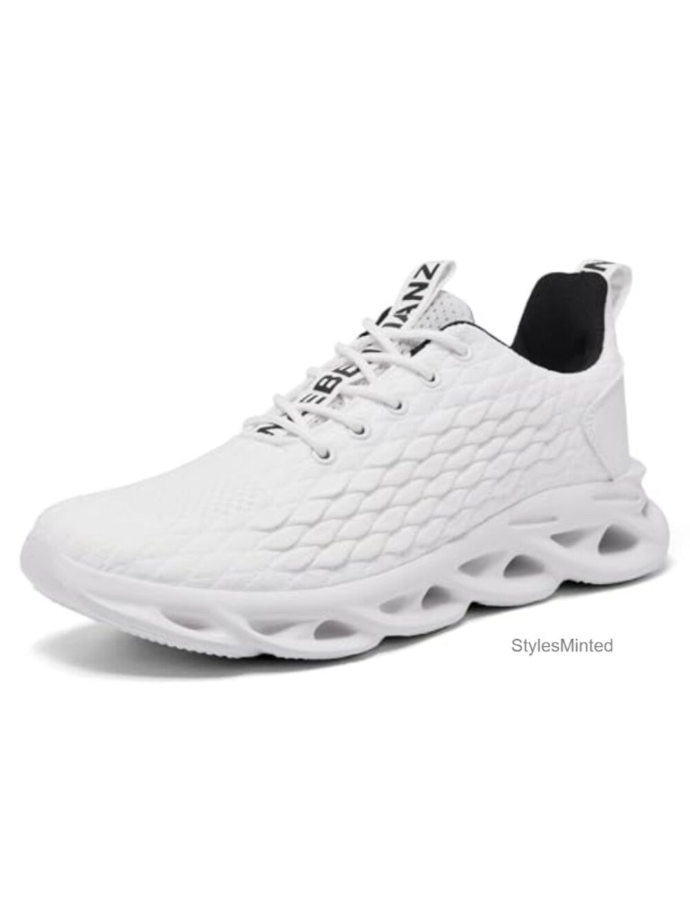 Men's Running Shoes Slip on Gym Walking Sneakers Shock Absorbing Non-Slip